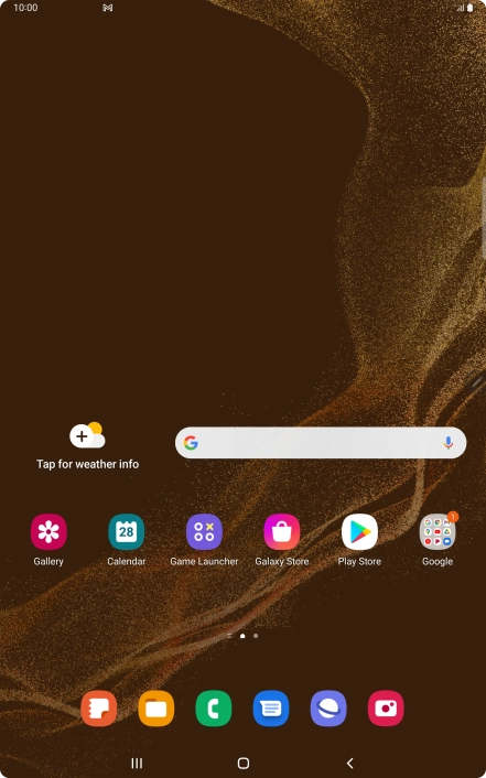 The email message icon shows that you've received a new email message.