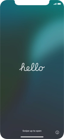 Slide your finger upwards starting from the bottom of the screen. Slide your finger upwards starting from the bottom of the screen.