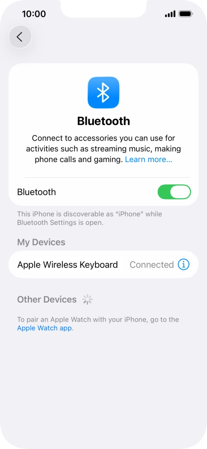 Slide your finger upwards starting from the bottom of the screen to return to the home screen.