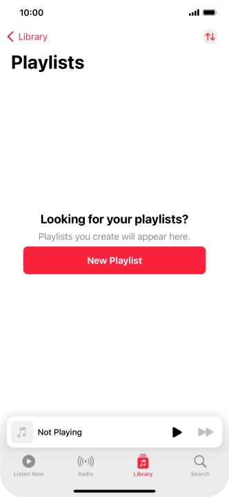 Press New Playlist.