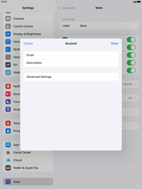 Press Advanced Settings.