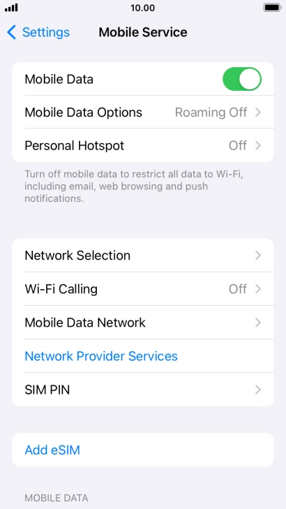 Press Mobile Data Network. Press Mobile Data Network.