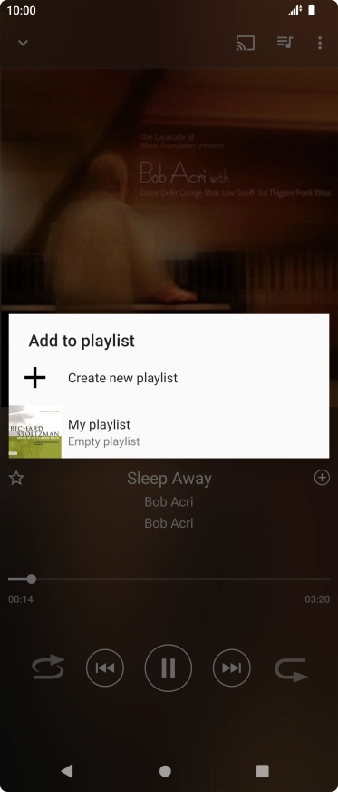 Press Create new playlist. Press Create new playlist.