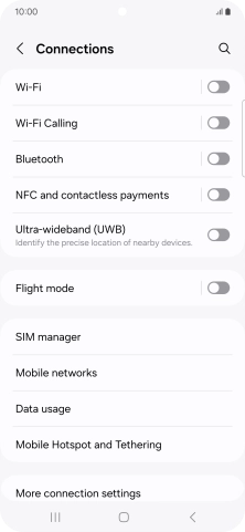Press Wi-Fi.