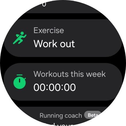 Press Work out.
