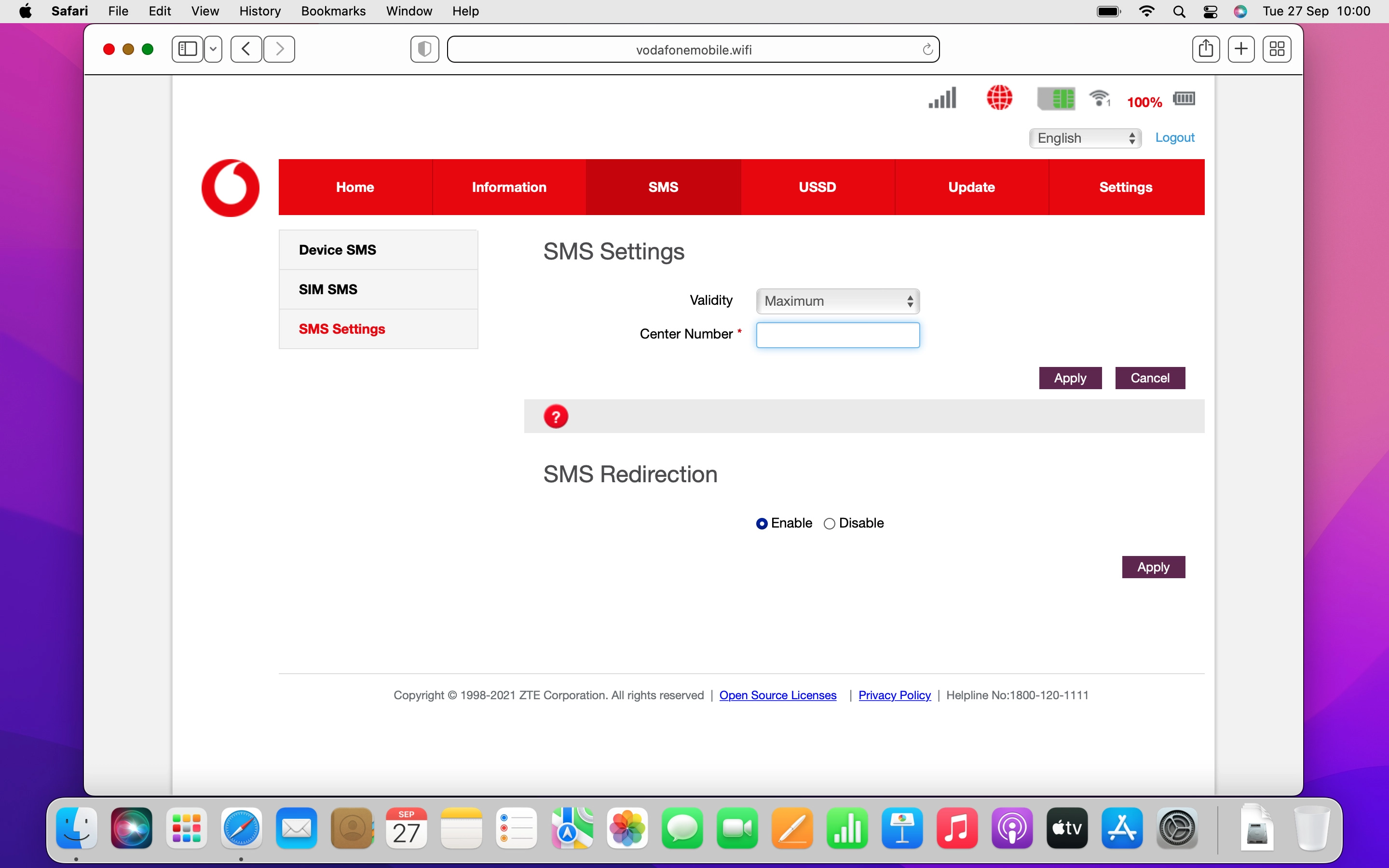 Click Apply.