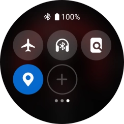 Press the flight mode icon to turn the function on or off. Press the flight mode icon to turn the function on or off.
