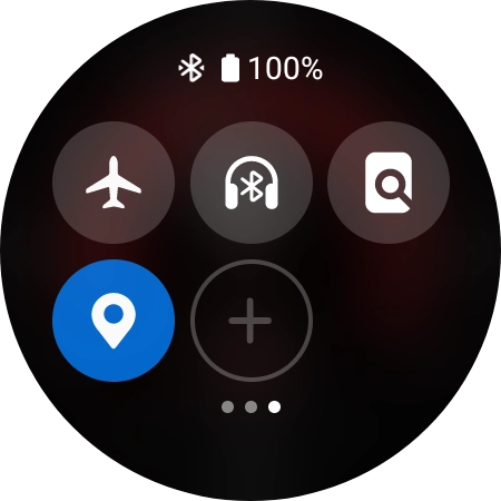 Press the flight mode icon to turn the function on or off. Press the flight mode icon to turn the function on or off.