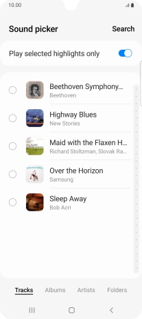 Press the required ring tones to hear them. Press the required ring tones to hear them.