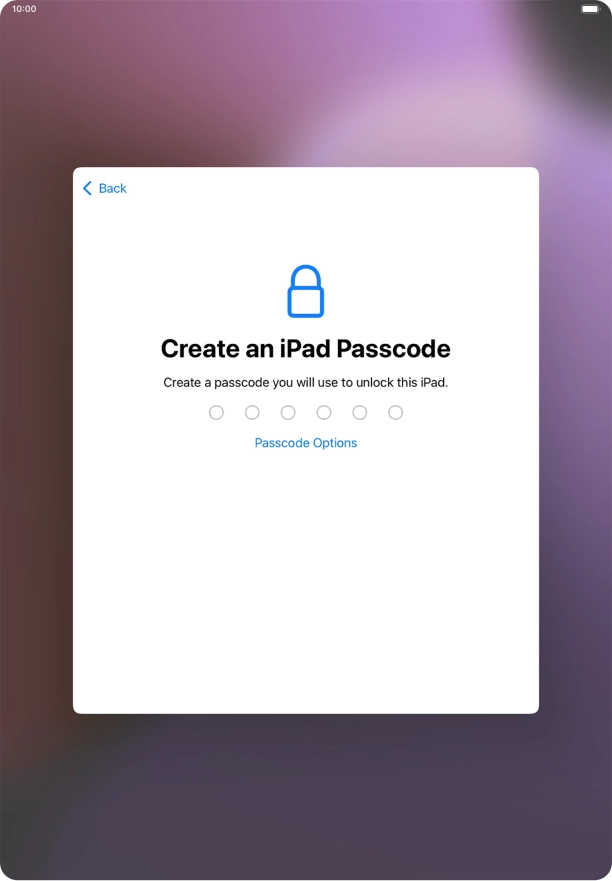 Press Passcode Options. Press Passcode Options.