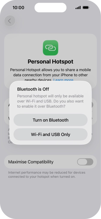 If Wi-Fi is turned on, press Wi-Fi and USB Only. If Wi-Fi is turned on, press Wi-Fi and USB Only.