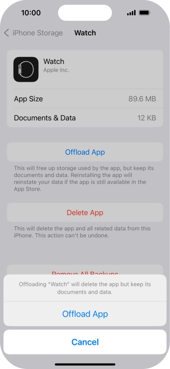 Press Offload App.