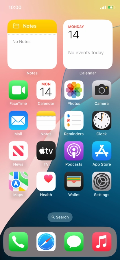 When the battery charging icon is displayed, the battery is charging.
