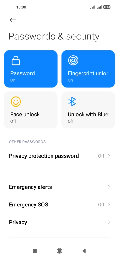 Press Password.