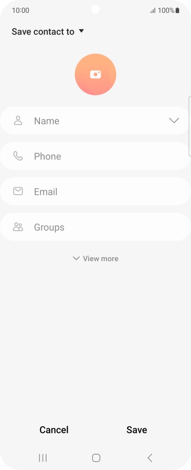 Press the address book drop down list. Press the address book drop down list.