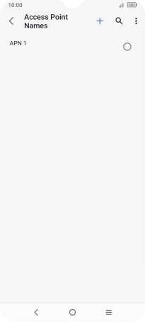 Press the new data connection icon.