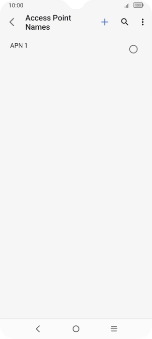 Press the new data connection icon.