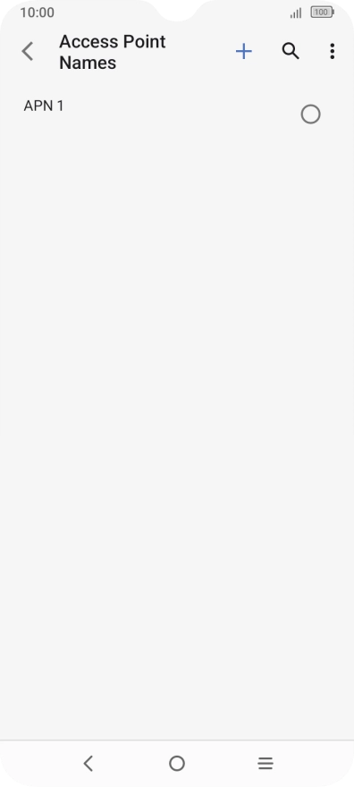 Press the new data connection icon.