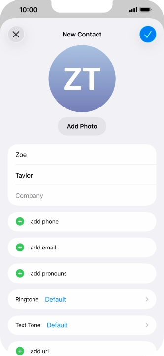 Press add phone.