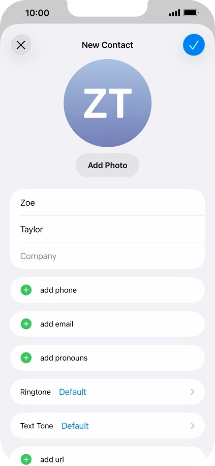 Press add phone.