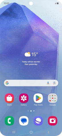 Press the call icon.