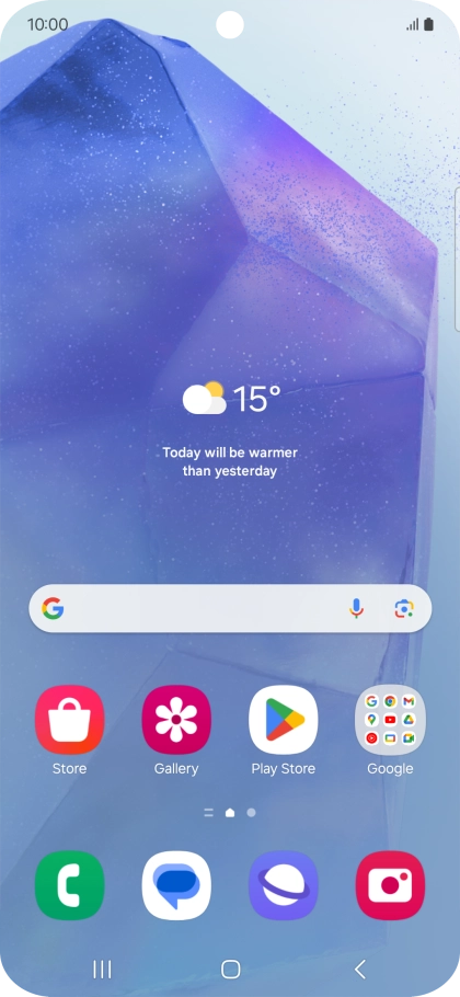 Press the call icon.