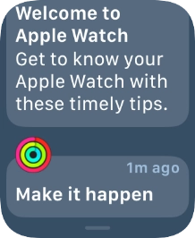 Press the required notification to open it. Press the required notification to open it.