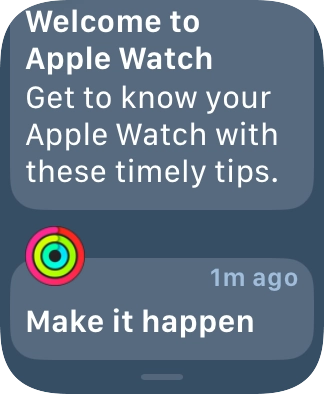 Press the required notification to open it. Press the required notification to open it.