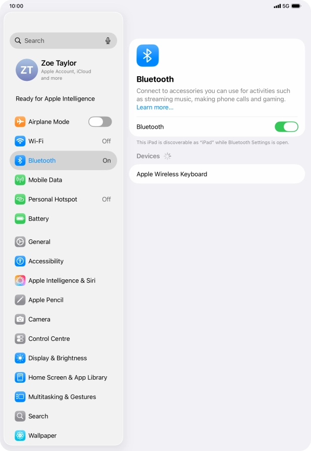 Slide your finger upwards starting from the bottom of the screen to return to the home screen.