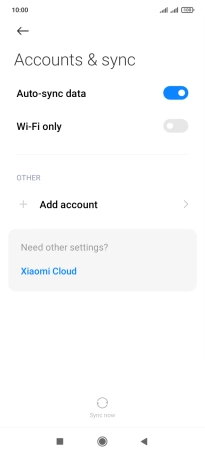 Press Add account.