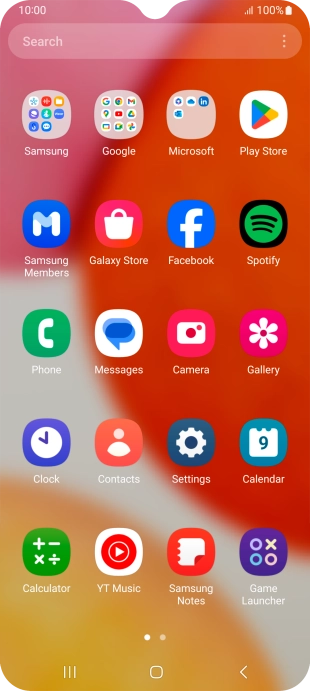 Press Gallery and go to the required folder.