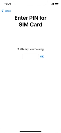 If your SIM is locked, key in your PIN and press OK.