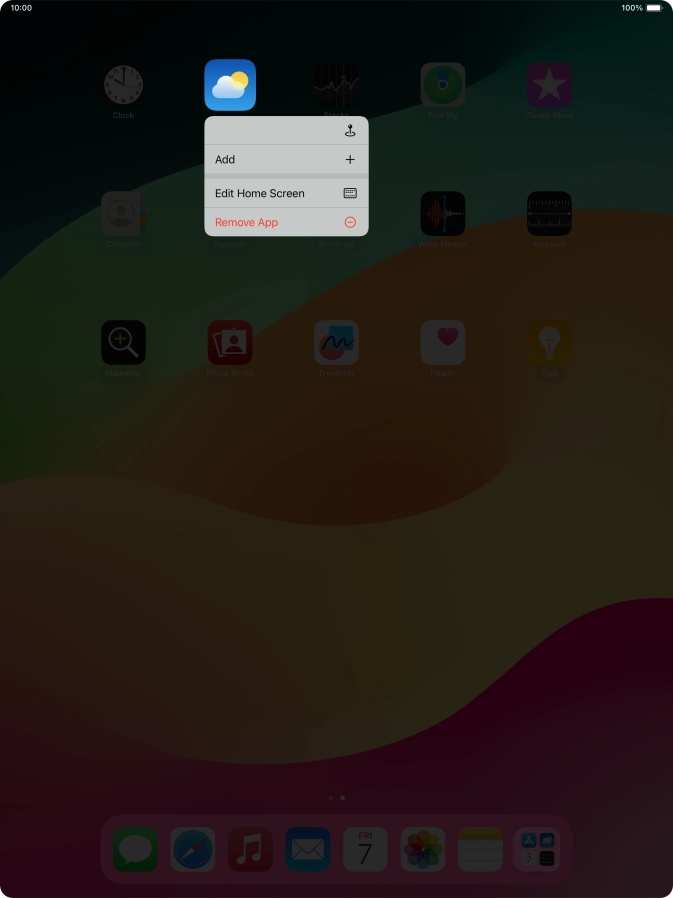Press Remove App.