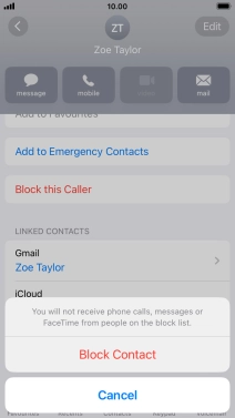 Press Block Contact.