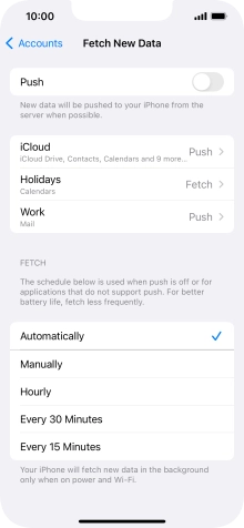 If you turn off the function, press the required setting. If you turn off the function, press the required setting.