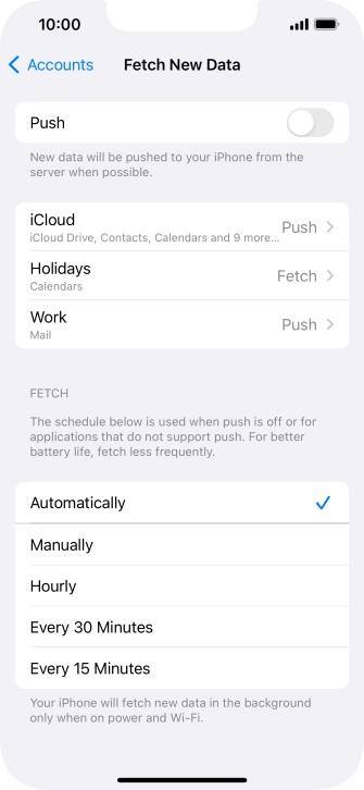 If you turn off the function, press the required setting. If you turn off the function, press the required setting.