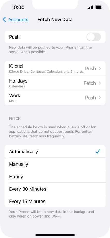 If you turn off the function, press the required setting. If you turn off the function, press the required setting.