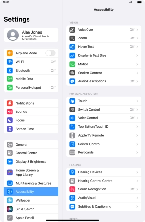 Press Display & Text Size.