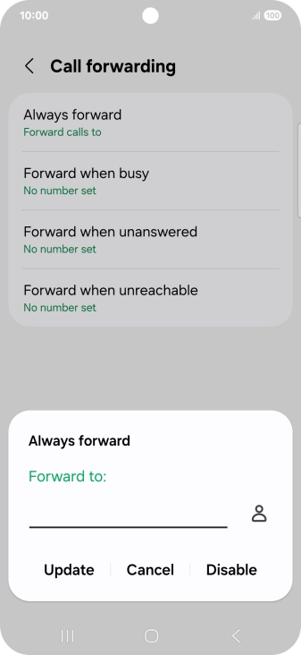 Press Disable.
