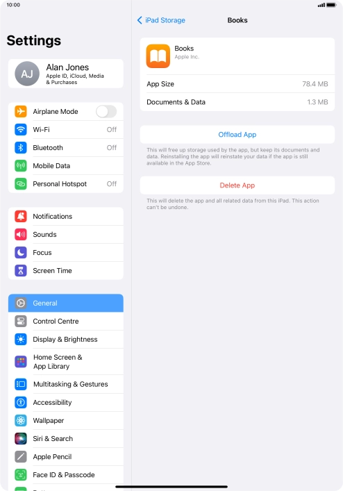Press Offload App.