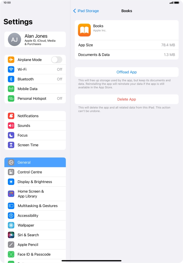 Press Offload App.