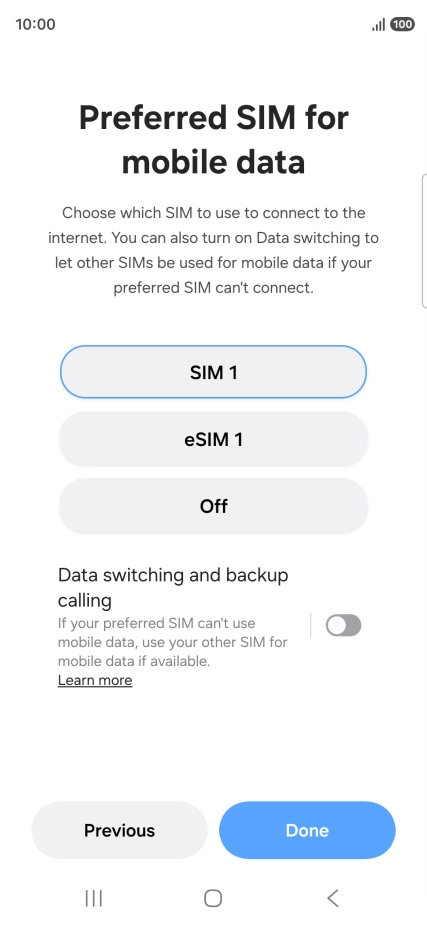 Press the required settings. Press the required settings.