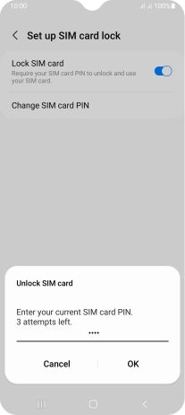 Key in your PIN and press OK. Key in your PIN and press OK.