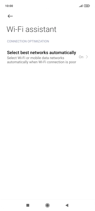 Press Select best networks automatically. Press Select best networks automatically.