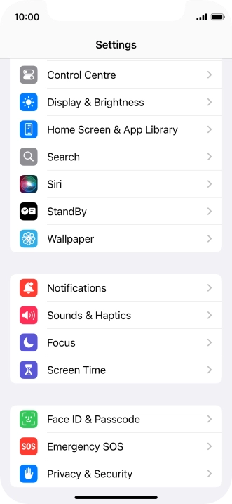 Press Display & Brightness.