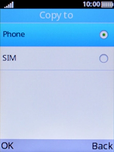 Select OK.