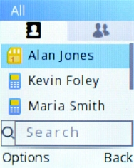 Press the Left selection key.