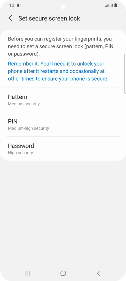 Press the required phone lock code and follow the instructions on the screen to create an additional phone lock code. Press the required phone lock code and follow the instructions on the screen to create an additional phone lock code.