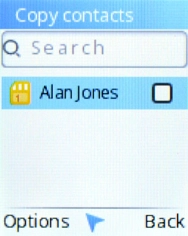 Select the required contacts. Select the required contacts.