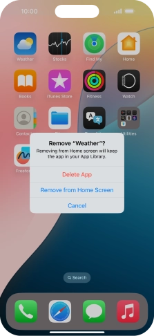 Press Delete App.